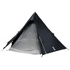 【新品未使用】ブラック ピラミッドテント ワンポールテント 軽量 4㎏ DOD テント ワンポールテントL T8-200-BK dod アウトドア